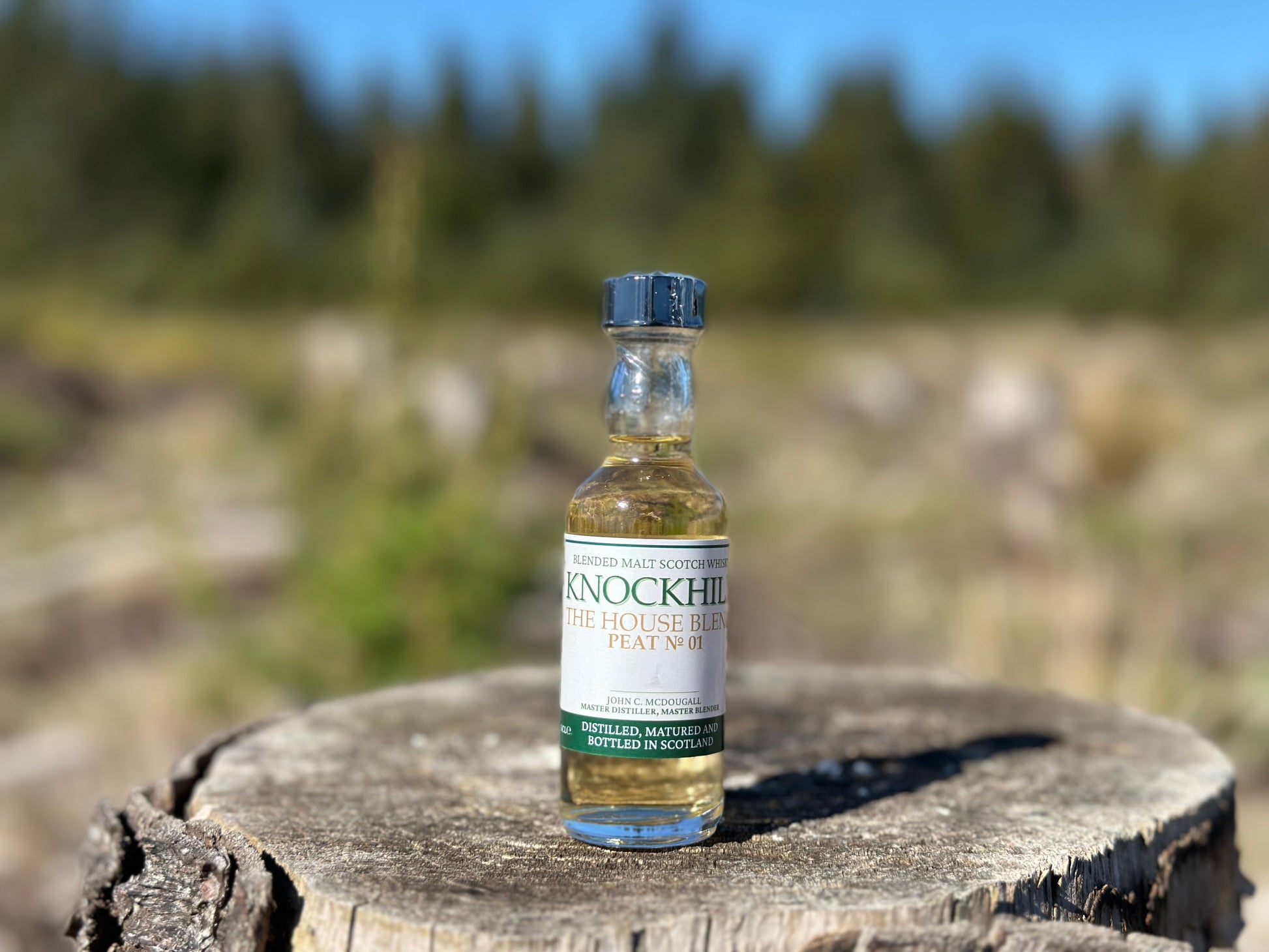 Knockhill Distillery 'The House Blend – Peat №1' Blend Scotch Malt Whisky | 5CL Miniature